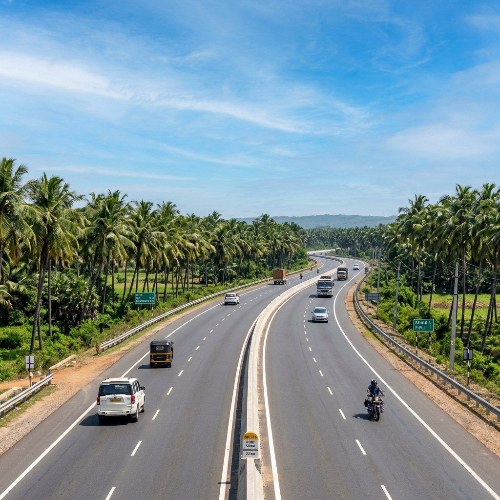 Bhubaneswar to Puri Self Drive Road Trip NH-316 Highway
