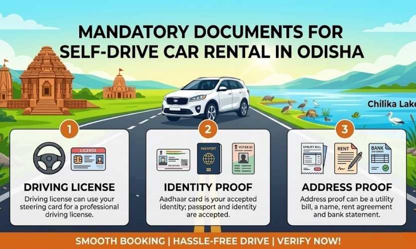 Essential Documents for Self Drive Car Rental Bhubaneswar